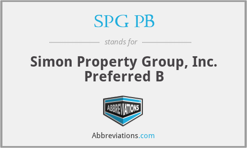 SPG PB - Simon Property Group, Inc. Preferred B